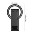 thumbnail image 3 of Magnetic Phone Tripod Stand for iPhone, Thin Pocket Cell Phone Stand with Strong Magnet, Aluminum Alloy Mini Tripod for Video Recording, Selfie, Vlog, Hands-Free Viewing, 3 of 8