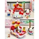 thumbnail image 5 of Bloques de construcción Keeppley Sanrio Mini Car Hello Kitty Cinnamoroll Pochacco Pompom Purin Hamburger Car Model Adornos Juguete Regalo, 5 of 5