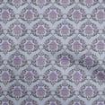 thumbnail image 1 of oneOone Polyester Spandex Dusty Blue Fabric Damask Craft Projects Decor Fabric Printed By The Yard 56 Inch Wide, 1 of 5