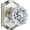 Silver, variant on Glass Door Knobs, Polished Chrome Crystal Door Knobs Interior with Lock, Modern Glass Bedroom Bathroom Interior Doorknobs, Crystal Privacy Door Knob