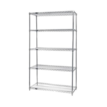 

Quantum Wire 5-shelf Starter Unit - 12 x 60 x 74 - Chrome
