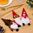 thumbnail image 4 of Tnobhg 4 Pcs Christmas Tableware Flatware Holders Knitted Cutlery Dust Cover Cute Gnome Pattern Bag Covers for Cutter & Fork Thanksgiving New Year Party Decoration Xmas Dinner Table Decor, 4 of 7
