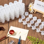 125 Strips Mini Empty Paint Pots 750 Pots 3ml/ 0.1oz Paint Pot Pod Strips Arts Crafts Plastic Storage Containers Painting Cup Pots for Classrooms School Summer Camps Festival diy