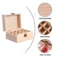 thumbnail image 4 of Essential Oil Box Wood Essential Oil Carrying Case Aromatherapy Bottle Organizer, 4 of 5