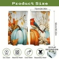 thumbnail image 3 of 2pcs Bird Textured Short Semi Sheer Kitchen Curtains for Living Room Bathroom Basement Decor with Rod Pocket Short Window Drapes, Each 28"Wx36"L, 3 of 5