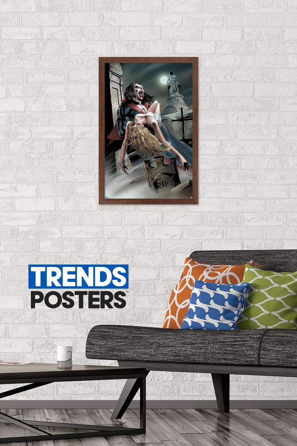 Marvel Movie - Morbius - Graveyard Wall Poster, 14.725" x 22.375", Framed