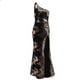 thumbnail image 4 of Gibobby Vestido de fiesta para mujer elegante Vestido largo con abertura alta y falda de hombro anticlinal revelador sexy(Negro,XL), 4 of 5