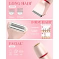 thumbnail image 2 of WIFKLSIIPG Rasoir Rasoir Tondeuse Bikini Humide et Sec 3 en 1 Rasoir pour Femmes Double Tête Tondeuse Bikini pour Zone du Bikini Aisselles Jambes Bras, 2 of 5