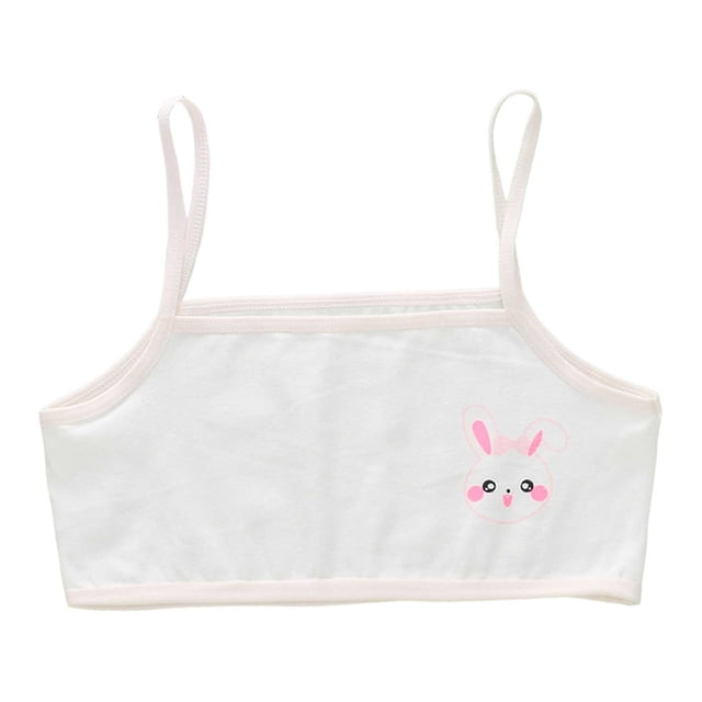 MIASHUI Girls Sports Bras Lightweight Seamless Crop Top Training Bra,Light Pink,8-12 Years
