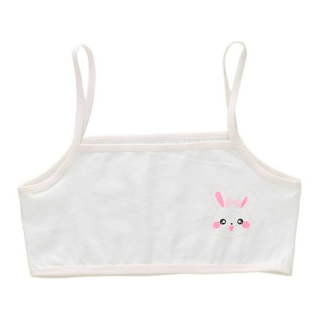 Training Bras Girls Crop Top Bra Seamless Sports Bra Training Camisole Style Lightweight Kids Underwear Pink 9 Years-13 Years