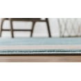 thumbnail image 3 of Jill Zarin’s Uptown Rectangular Abstract Modern Area Rugs, Turquoise, 3 of 8
