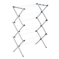 thumbnail image 1 of Folding 42-Inch Clothes Drying Rack Silver White, 1 of 8