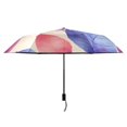 thumbnail image 2 of ALAZA Pastel Retro Leaf UPF 50+ Compact Folding Umbrella for Rain Travel Umbrella Packable, 2 of 8