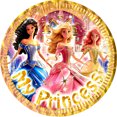 thumbnail image 1 of 24 Pz Plato De Cartón Premium Pastelero De Personajes My princess 3 XV, 1 of 4