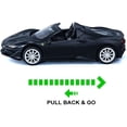 thumbnail image 4 of Coche de juguete HUOGUO J50 Roadster de metal fundido a presión 1/32 con luces, 4 of 5