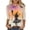 Khaki, variant on JTZGDY Plus Size Halloween Tops for Women Lightweight Casual Fall 3/4 Length Sleeve Cute Ghost Pumpkin Pattern Printed Crew Neck Basic Tunic Blouse Loose Fit Trendy Holiday Graphic Tees Shirt