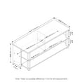 thumbnail image 3 of Furinno Sully 3-Tier TV Stand for TV up to 48, Americano, Stainless Steel Tubes, 3 of 6