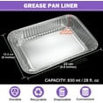 thumbnail image 3 of 62757 Grease Tray, 67047 Catch Pan for Weber Genesis 300 Series, Fits Weber Genesis E-310 S-310 E-330 S-330 E-330, Includes 10 pcs Aluminum Liners, 3 of 7