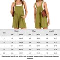 thumbnail image 3 of Mamelucos Cortos Pantalones cortos para mujer Mamelucos Pantalones cortos sueltos de algodón con bolsillo informal (Verde oliva M) Cgtredaw Para estrenar, 3 of 6