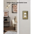 thumbnail image 3 of Funda para placa de pared DEWENWILS Metal Outlet, latón envejecido, paquete de 4, 3 of 7
