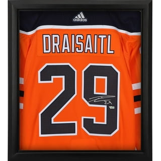 Leon Draisaitl Edmonton Oilers Fanatics Authentic Unsigned Orange Jersey Goal Celebration Photograph