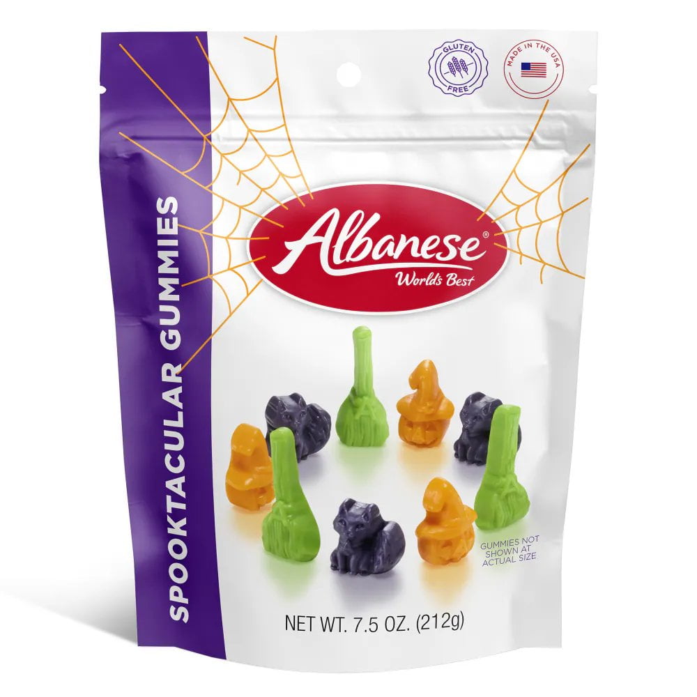 Albanese Halloween Spooktacular Gummies 7.5oz Potion, Cats and Pumpkins