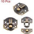 thumbnail image 2 of Pestillo para maleta de 10 piezas, pestillo para cajas de madera de tamaño pequeño con tornillos de bronce esquí esquí Gafas de esquí, 2 of 4
