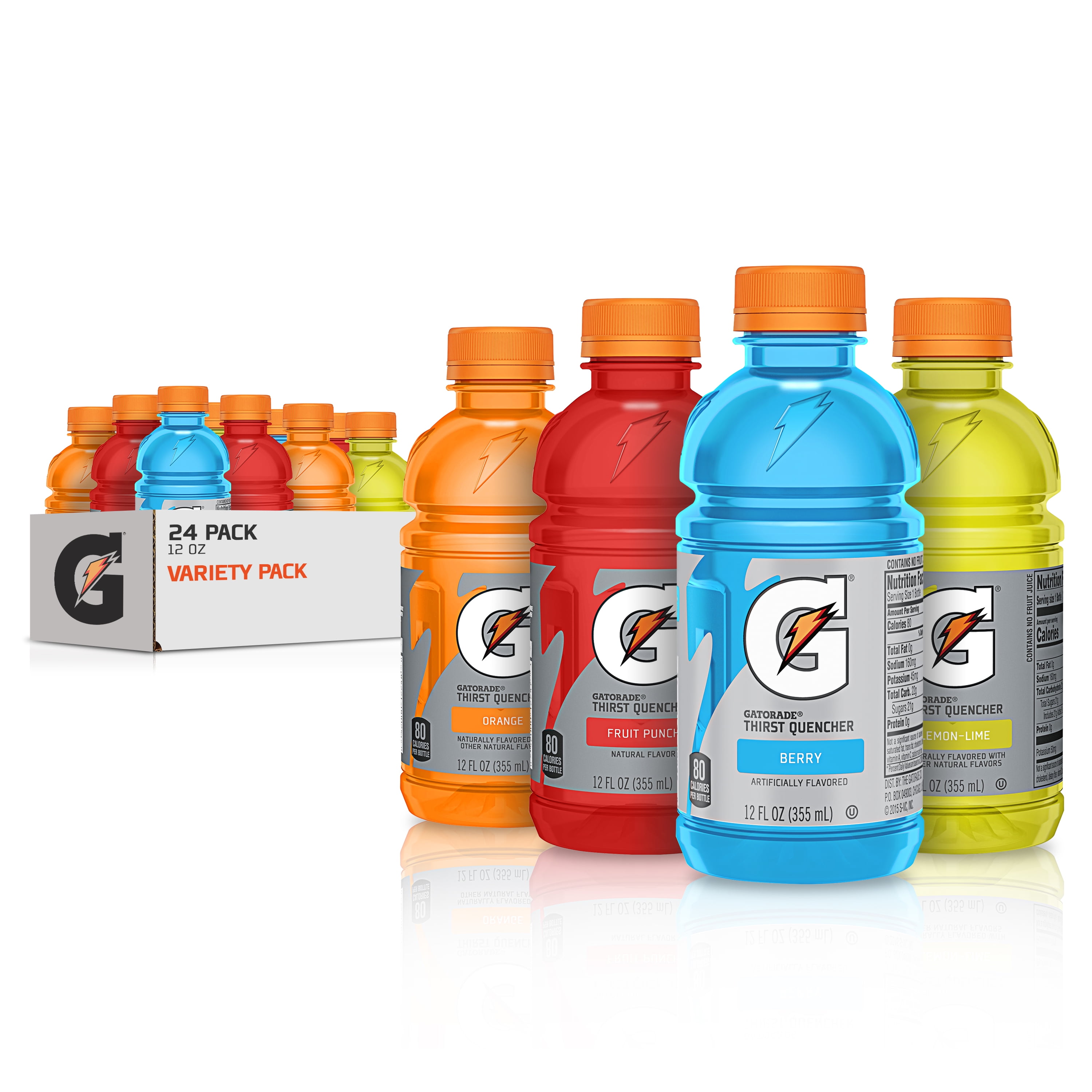  24 Count Gatorade Original Thirst Quencher Sports Drink Variety Pack 