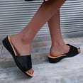 thumbnail image 2 of LEEy-World House Slippers for Women Fashion Summer Women Slippers Flat Bottom Square Toe Open Toe Leather Pattern Solid Bathrobe And Slippers Set Women, 2 of 5