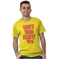 thumbnail image 4 of Who’s Your Daddy Caramel Candy Logo Men's Big & Tall Crewneck Graphic Tee Brisco Brands 3X, 4 of 4