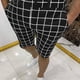 thumbnail image 1 of Puntoco Pantalones Cortos A Cuadros Pequeños Para Hombre Pantalones Cortos Con Bolsillo Y Botones Con Cremallera Pantalones Cortos Negro M,Pantalones Cortos Hombre, 1 of 6