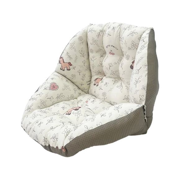Anckoeil Integrated Seat Cushion with Surround Backrest, Soft Breathable Chair Pad for Office, Home & Sofa Use