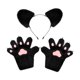 thumbnail image 1 of Diadema y guantes con orejas de oso Strade Fareast Limited para graduación en un club nocturno negro, 1 of 8