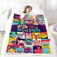 thumbnail image 5 of Aaahh!!! Real Monsters Flannel Blanket Fun and Cozy Throw Blanket Perfect for Bedroom Playroom or Travel Ideal Gift for Boys and Girls 60"x80", 5 of 7