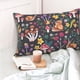 thumbnail image 4 of Fotbe Mushrooms Snails Butterflies Funda de Almohada Decorativa Estilo Occidental, Lujo en Algodón, Fundas para Almohadas King, Cojín Estampado para Decoración del Hogar-20"x30", 4 of 6