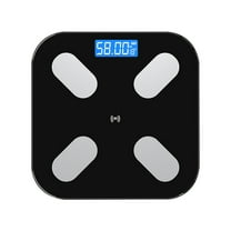 Dnogom Smart Body Composition Scale with Bluetooth App Connection,180kg Rechargeable Digital Body-Fat Percent Bathroom Weight Scale for Health Fitness Tracking