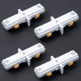 thumbnail image 1 of H Track Dead End I Connector Compatible with WAC Lighting H Track Systems, 3 Wire 1 Circuit Track Lighting Accessories, White, 4 Pack, 1 of 6