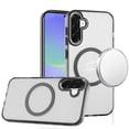 thumbnail image 2 of XPM for Samsung Galaxy A37 Phone Case, Transparent Back Hybrid Case - Magnetic Circle, Color Frame, Metal Buttons, MagSafe Compatible Cover for Galaxy A37 (Black), 2 of 12