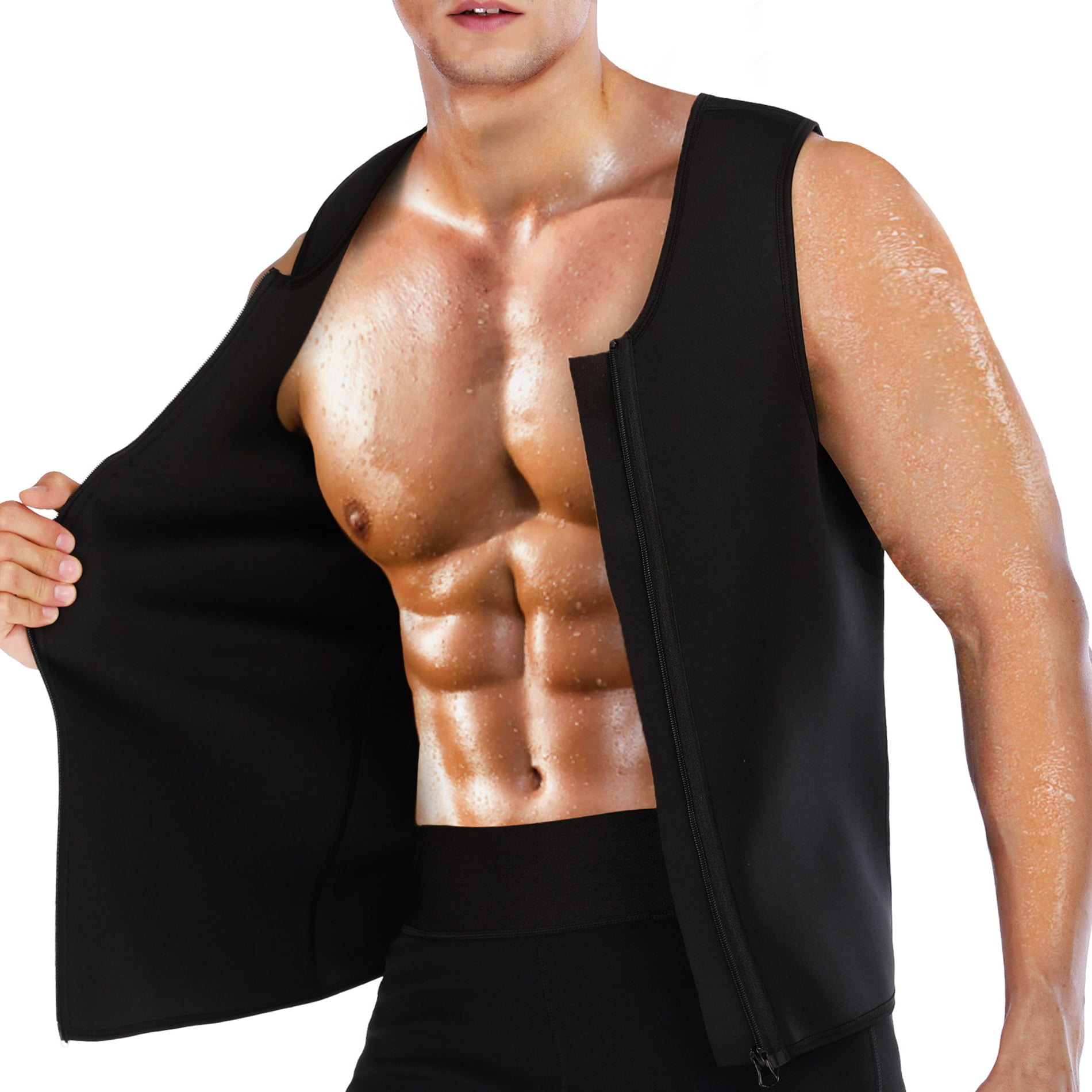 Men Waist Trainer Corset Vest for Weight Loss Top Sauna Hot Neoprene Body Shaper 