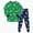 A73-Green, variant on 1-10 Year Boys Girls' 2-Piece Pajamas Set Long Sleeve Sleepwear Pjs For Kids and Toddler Boys Girls Casual Homewear,7-8 Years