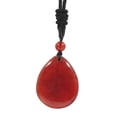 thumbnail image 3 of lionlar Pendentif Pierre Collier Bijoux Faits à la Main Accessoires Femmes Hommes Réglable Rouge, 3 of 8