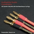 thumbnail image 4 of UCINNOVATE 2 Pack OFC Speaker Wire with Banana Plugs, Gold-Plated Banana Tips 14 AWG Audio Cable for HiFi System -1.5m / 4.9FT, 4 of 7