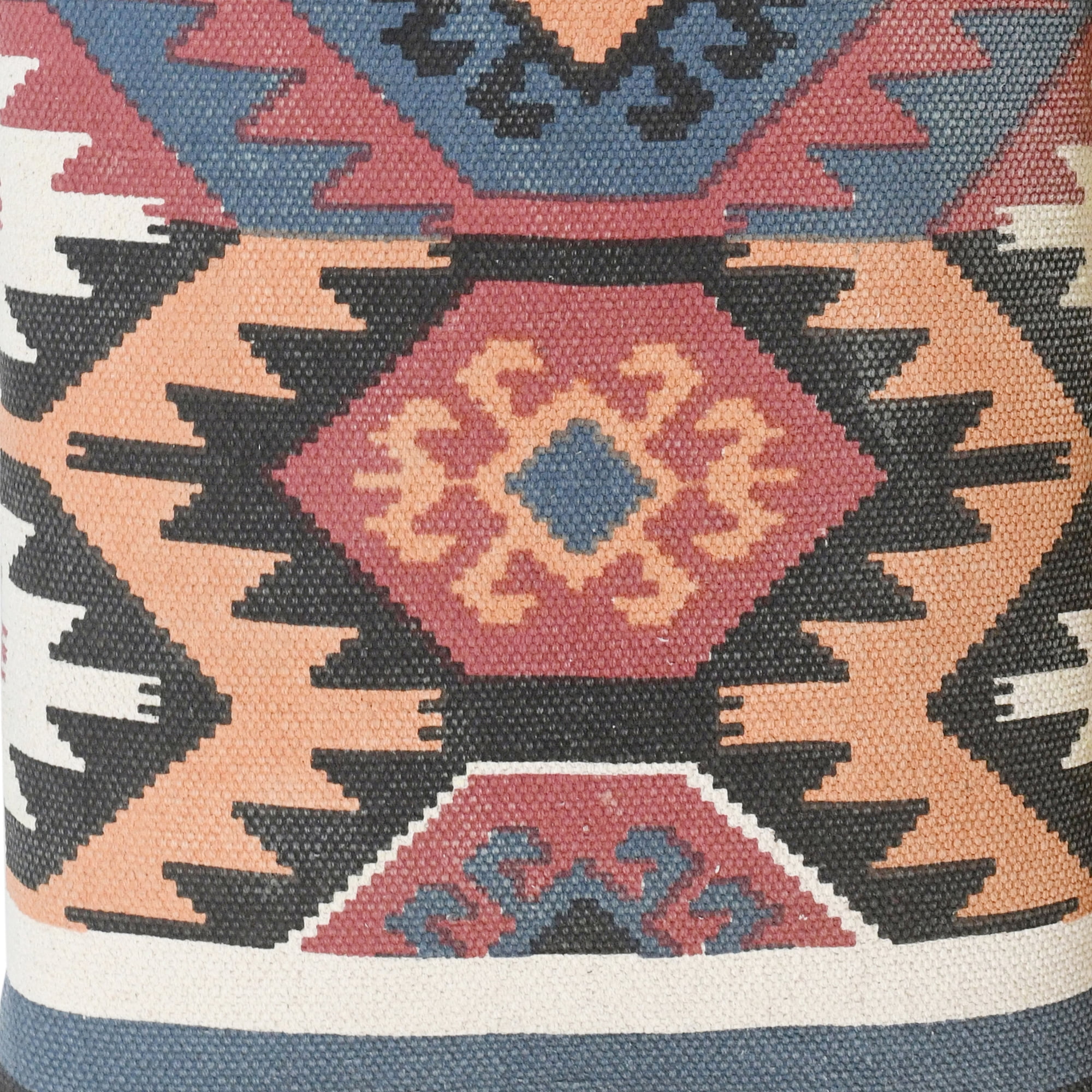 LR Home Sophia 40" Multicolored Kilim Cotton Upholstered Storage Accent Bench