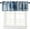 Blue, variant on Brown Grey Valance Curtain Abstract Color Block Art Rod Pocket Valance Window Treatments 1 Panel Short Curtains for Kitchen Farmhouse Living Room Bathroom Bedroom 54 x 18 in