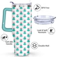 thumbnail image 3 of Green Bow-shaped Christmas Tree 40 Oz Tumbler with Handle Lid and Straw Stainless Steel Double Walled Vacuum Insulated Cup Merry Christmas Gifts Tumbler for Women Men Friends Outdoor Indoor, 3 of 6