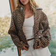 thumbnail image 2 of Leopard Sweatshirts for Women Long Sleeve Cheetah Print Hoodies Full Zip Fashion Casual Jackets, 2 of 4