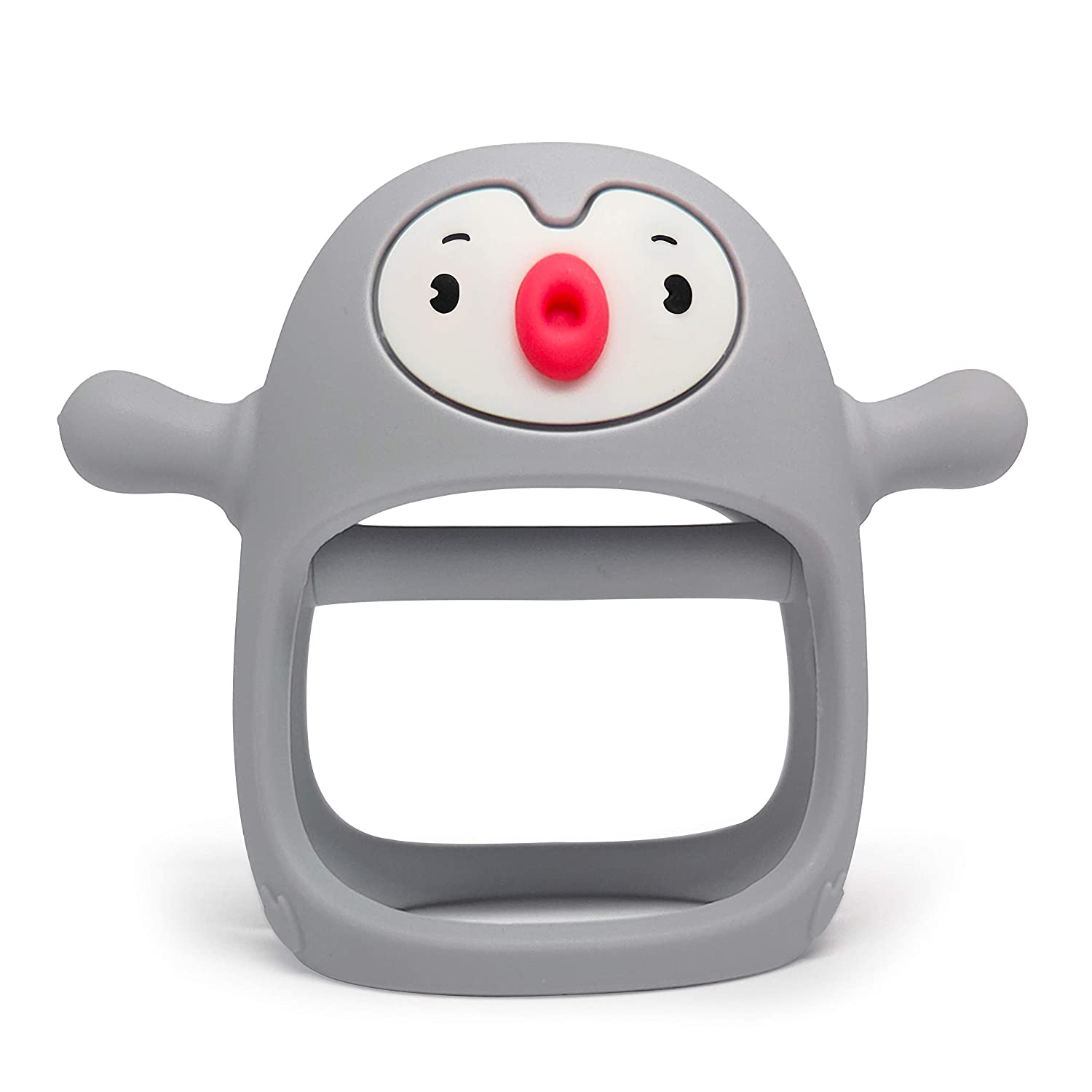 Smily Mia Penguin Buddy Never Drop Silicone Teething Toys for Babies 0