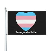 LGBTQ Gay Transgender Ally Pride Flag Garden Flags 3 x 5 Foot Polyester Flag Double Sided Banner with Metal Grommets for Yard Home Decoration Patriotic Sports Events Parades