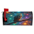 thumbnail image 3 of Mailbox Covers Magnetic Large Size Post Box Cover Wrap Outside Waterproof Home Yard Garden Decor Owl on Branch with Colorful Star 25.5x21, 3 of 9