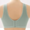 thumbnail image 5 of Wireless Bras for Women, Woman's Back Buckle Embroidery Thin Style Ventilate Large Size Bra Without Steel Rim(Green,38/85BC), 5 of 6